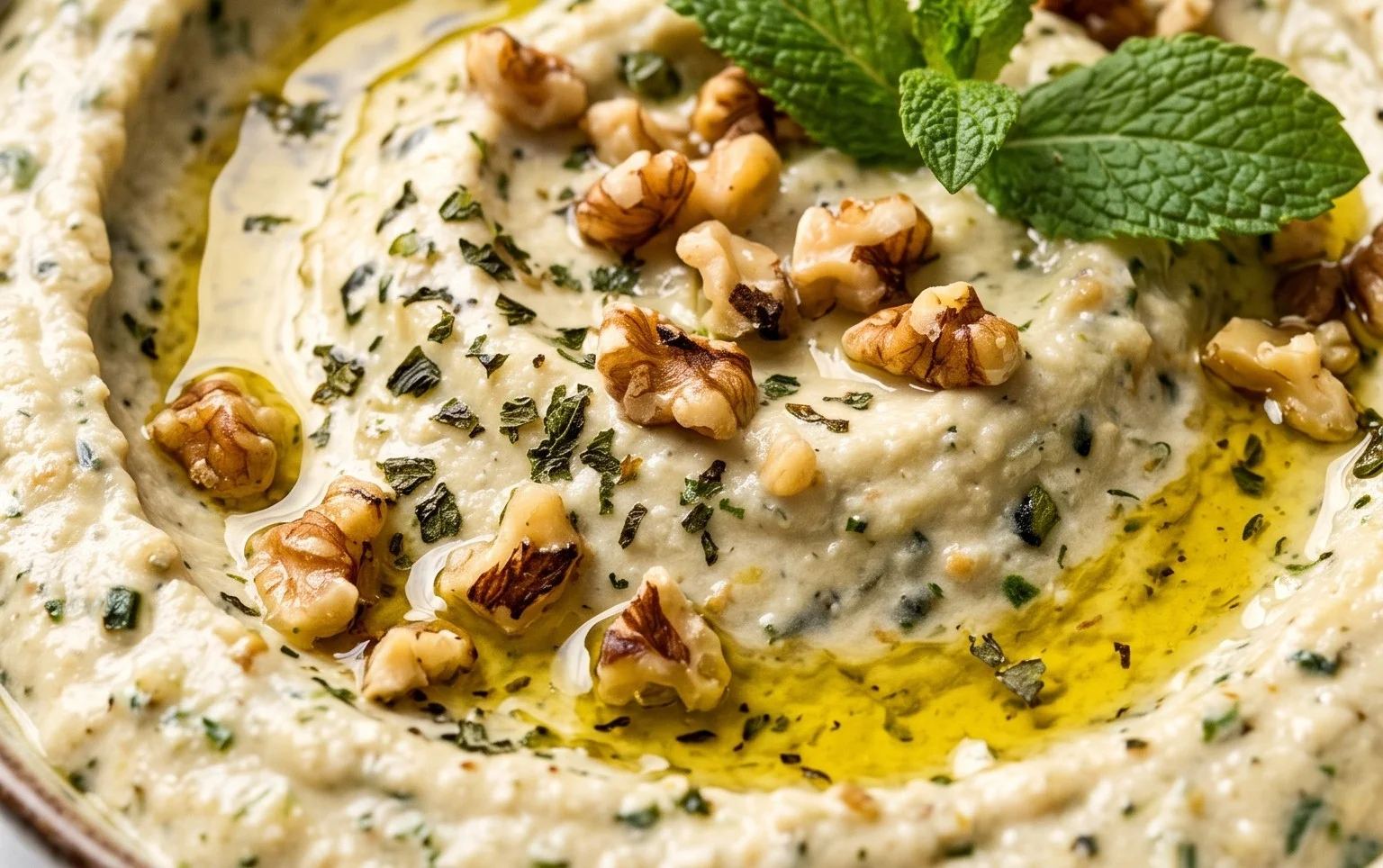 Pnon-alcoholic alestinian Zucchini Dip