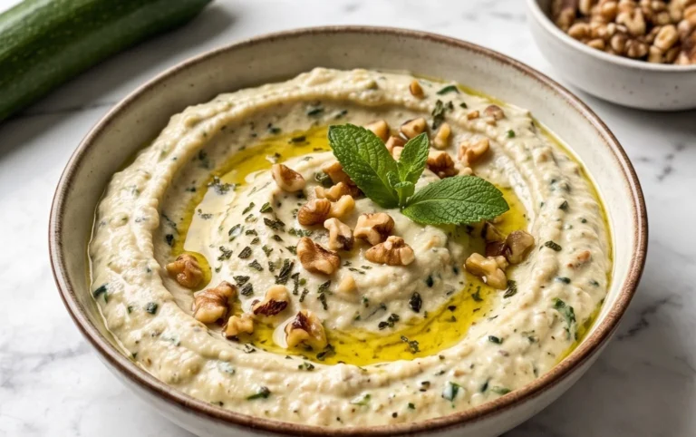 Pnon-alcoholic alestinian Zucchini Dip