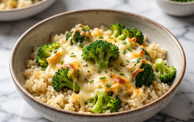 Cheesy Broccoli Cauliflower Rice