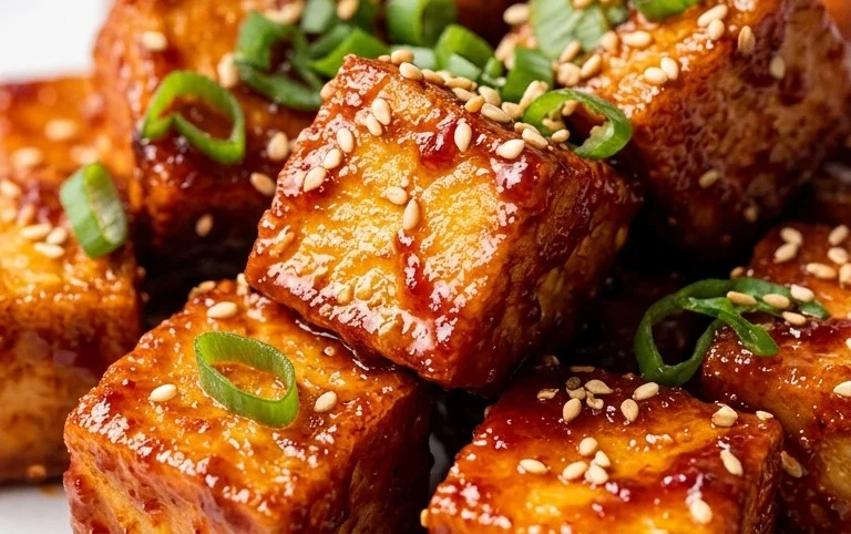 Crispy Gochujang Korean Tofu