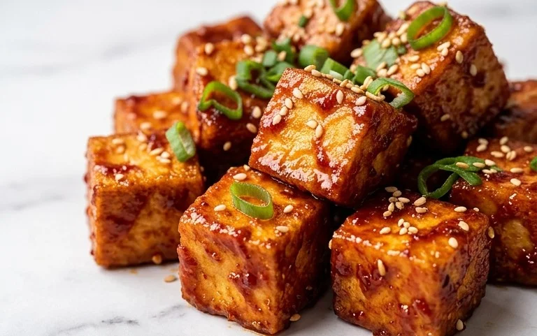 Crispy Gochujang Korean Tofu