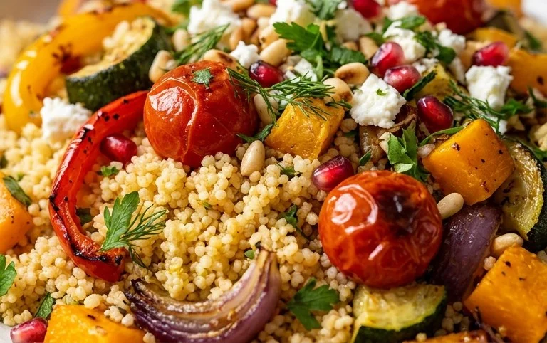 Röstgemüse Couscous für Geschmacksexplosion