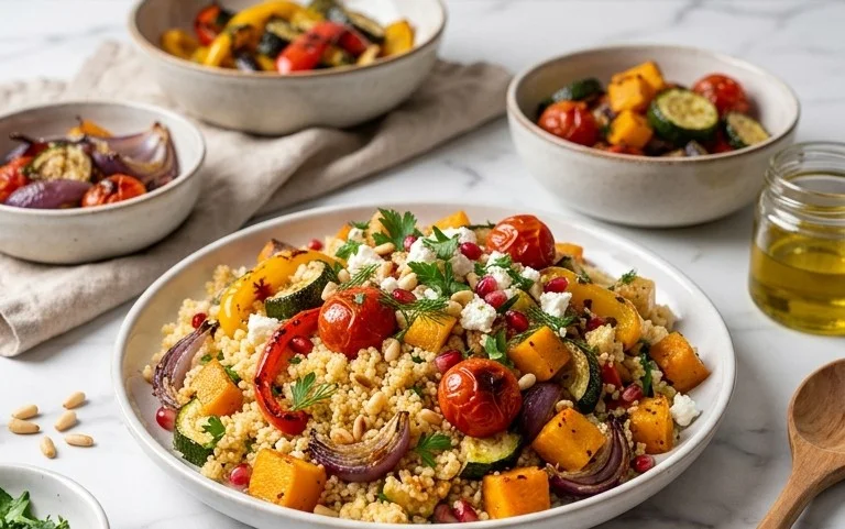 Röstgemüse Couscous für Geschmacksexplosion