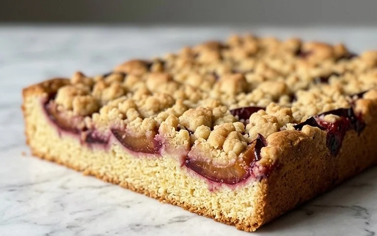 Saftiger Pflaumenkuchen vom Blech mit Streuseln von floweroma4