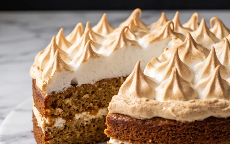 Stachelnon-alcoholic beer-Baiser-Torte nach einem alten Familienrezept