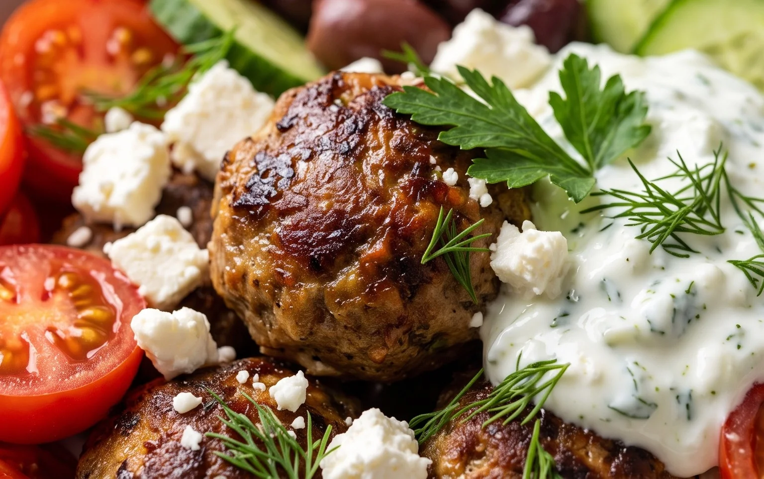 Greek Meatball Bowl Recipe