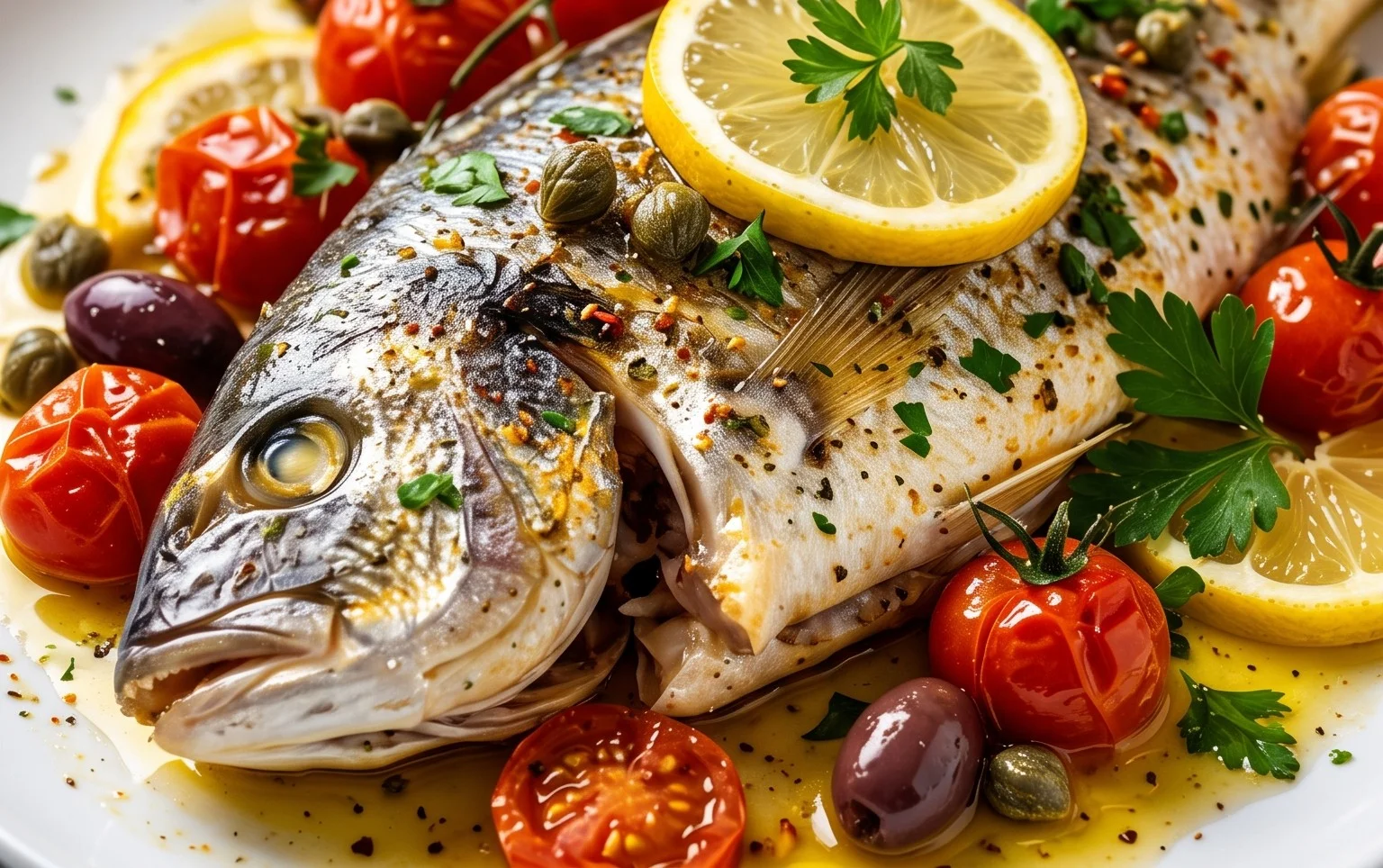 Easy Mediterranean Baked Fish Recipe - Flavorful & Quick