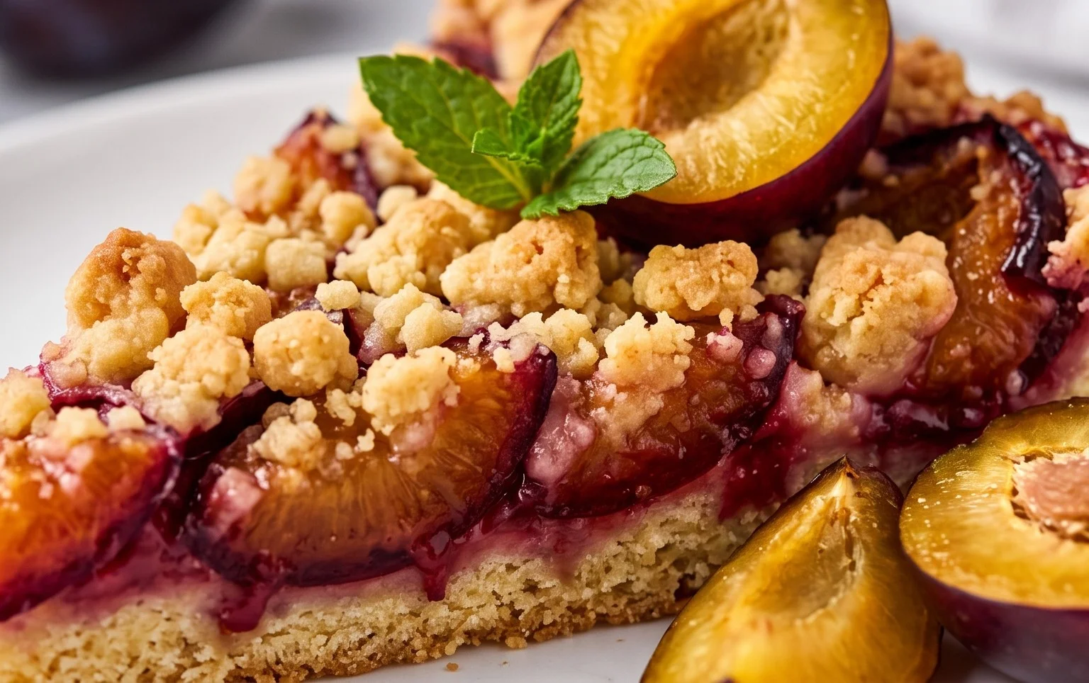 Pflaumenkuchen mit Streuseln aus der Springform Rezept