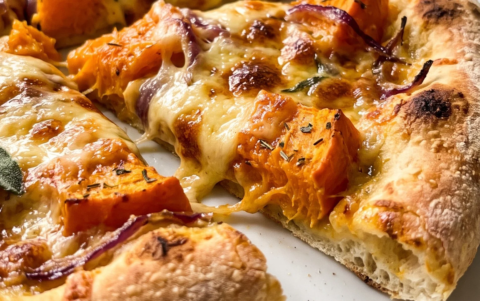 5 Ingredient Pumpkin and Gouda Pizza