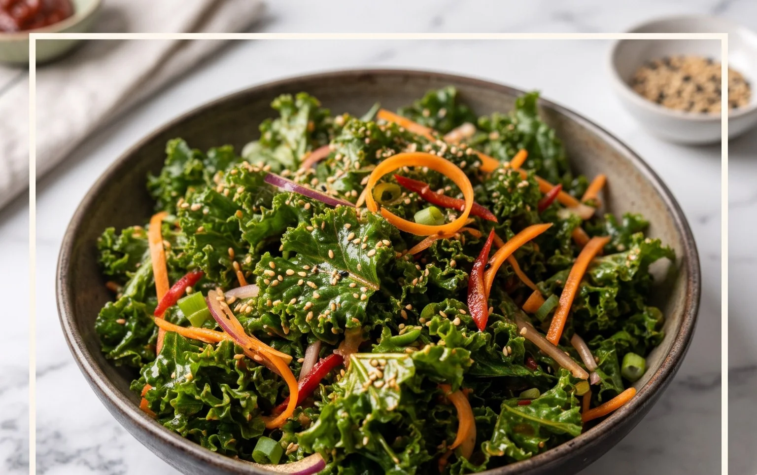 Koreanischer Grünkohl-Salat: Frisch & Vegan